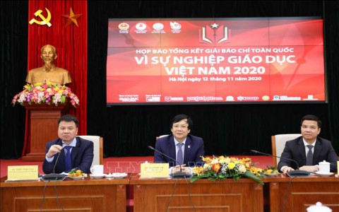 50 tác phẩm đoạt Giải báo chí toàn quốc 'Vì sự nghiệp giáo dục Việt Nam' năm 2020